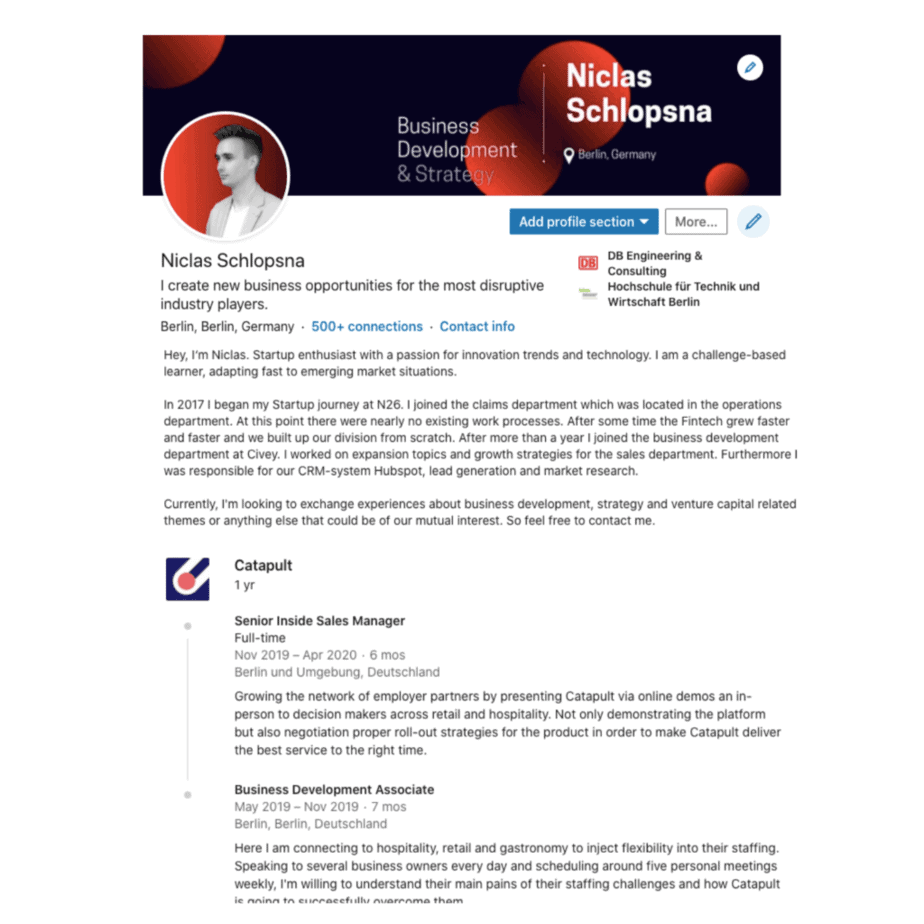 best LinkedIn profiles