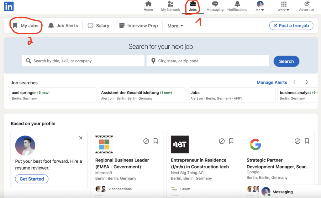 View-Saved-LinkedIn-Job-from-Laptop-and-Desktop-Devices